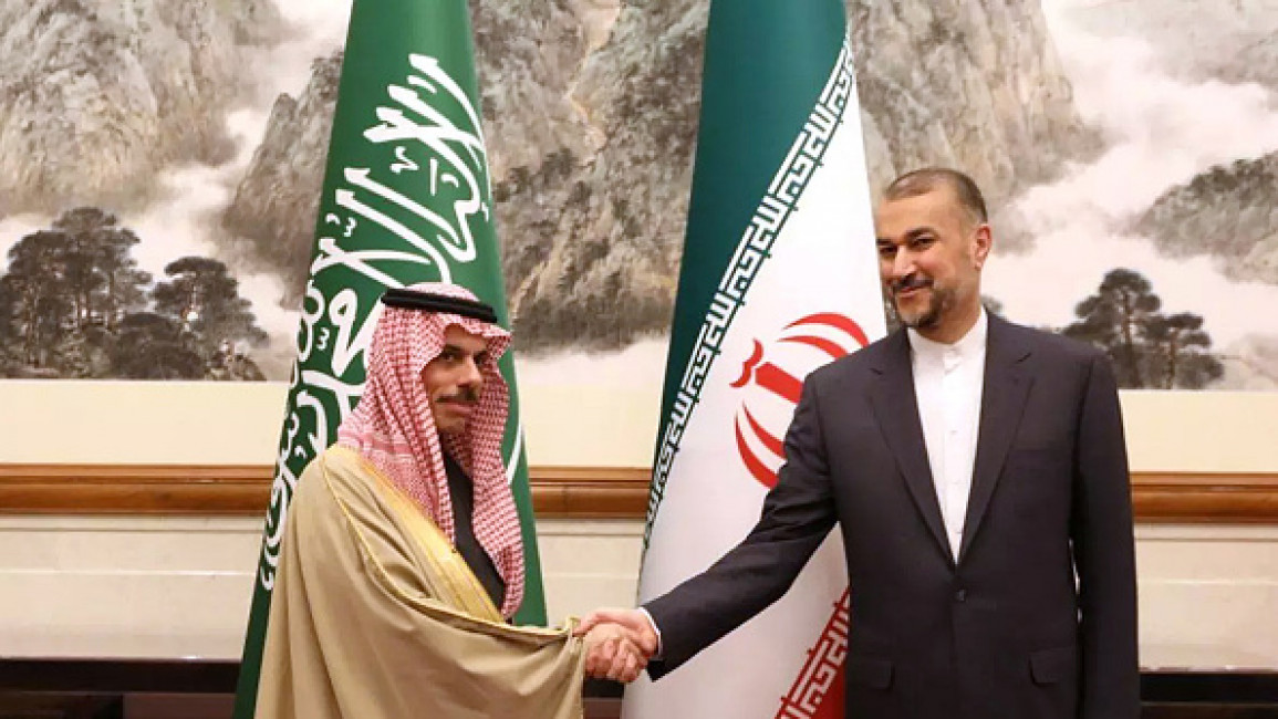 Hossein Amir - Faisal bin Farhan Al Saud meeting in China