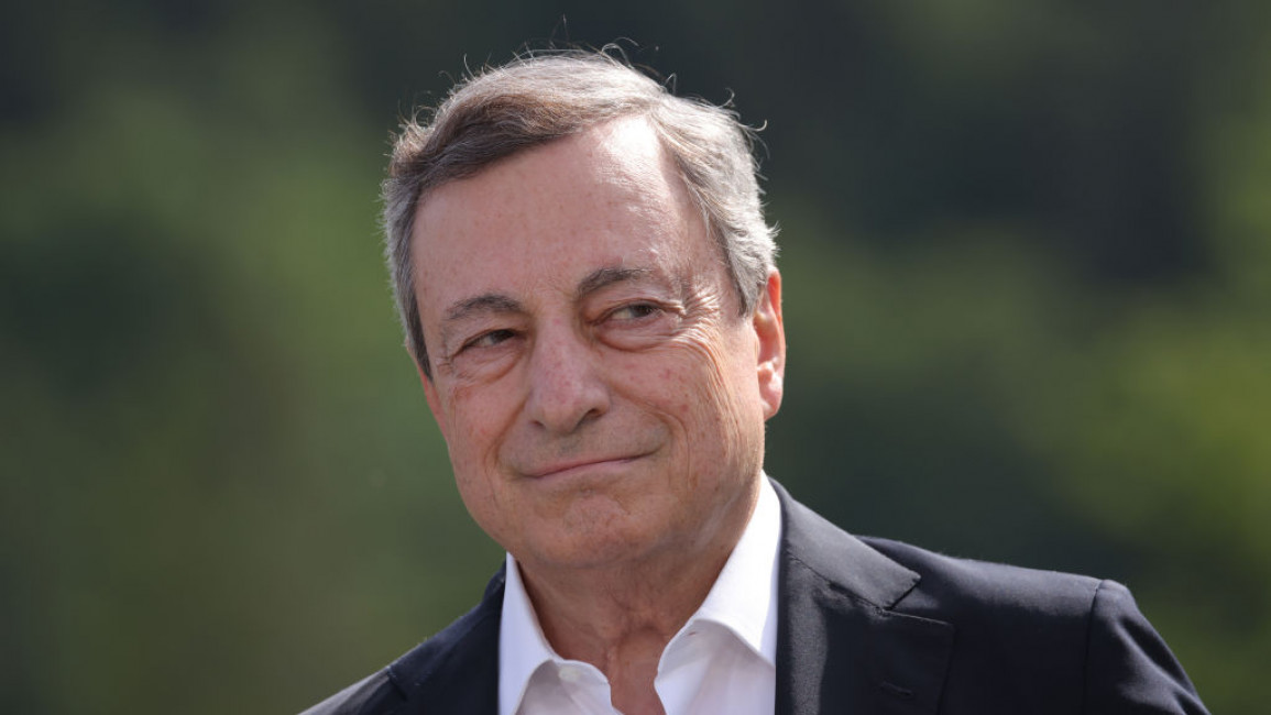 Mario Draghi, the prime minister of Italy.