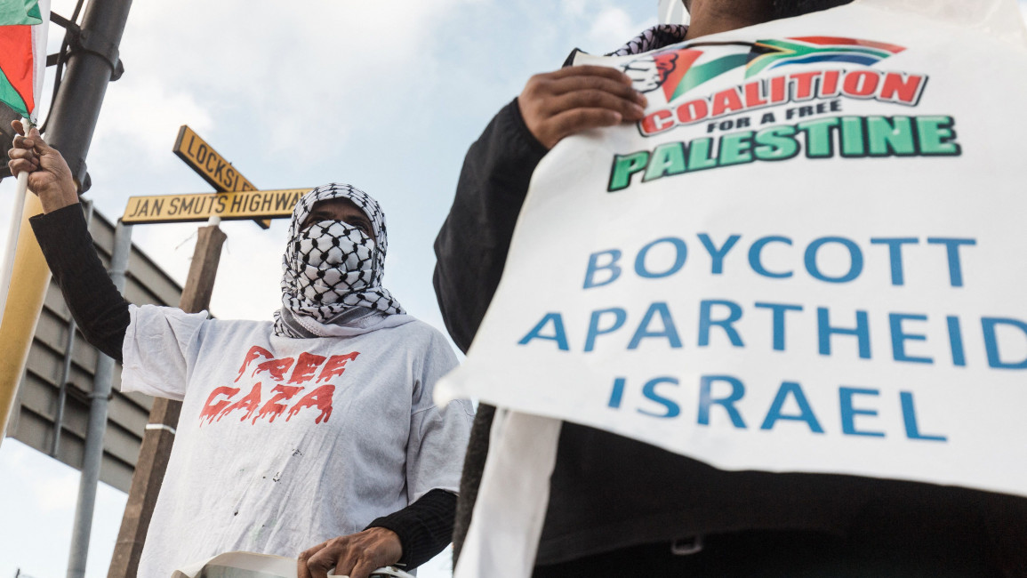 South Africans protest Israel bombardment of Gaza [Getty]