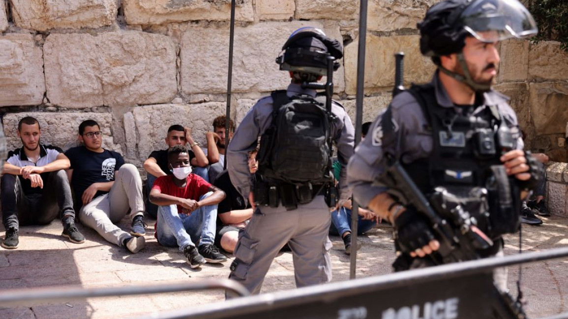 Israeli police have arrested dozens of Palestinians in recent days [AFP]