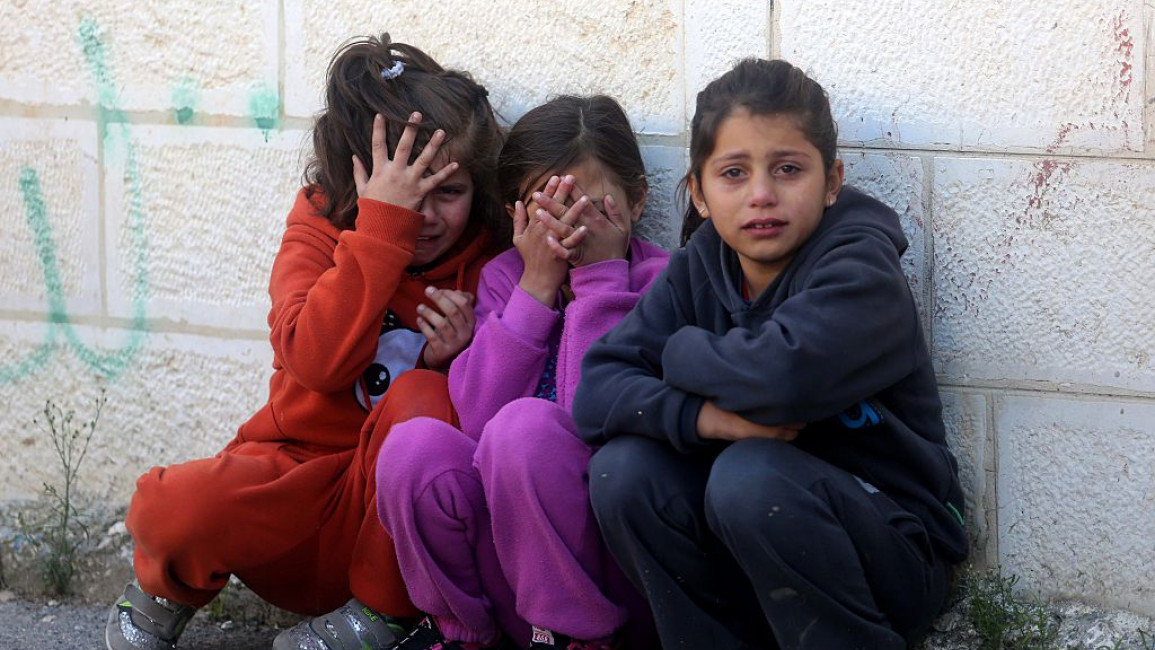 Palestinian children receive trauma therapy [Getty]