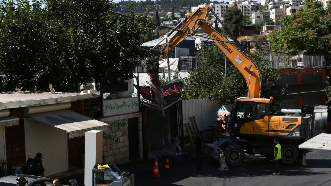 Butcher shop demolished in Silwan, Jerusalem