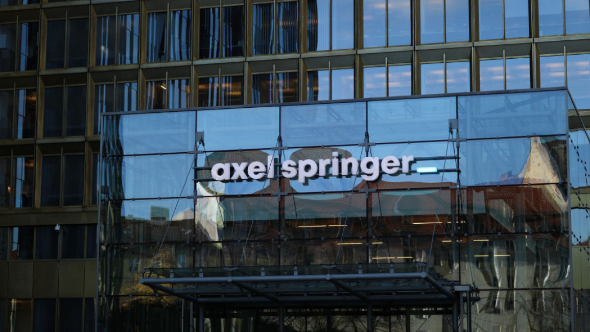Axel Springer office is seen on November 03, 2020 in Berlin, Germany. 