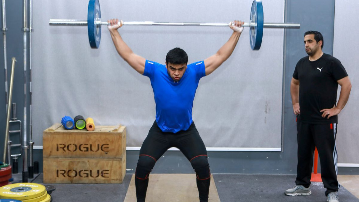 gaza weightlifter Mohammad Hamada