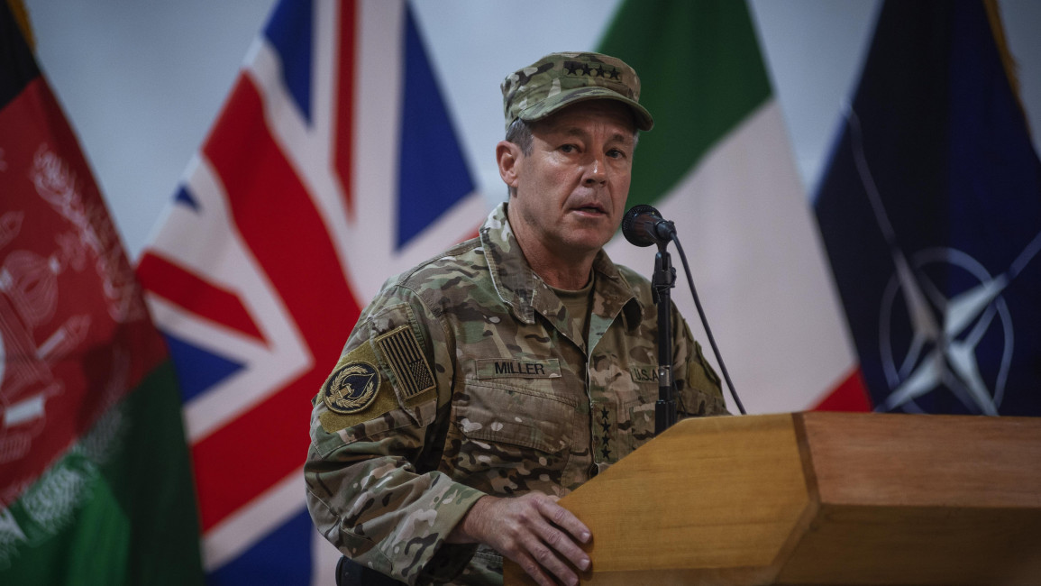 Commander of US and NATO forces in Afghanistan General Scott Miller 