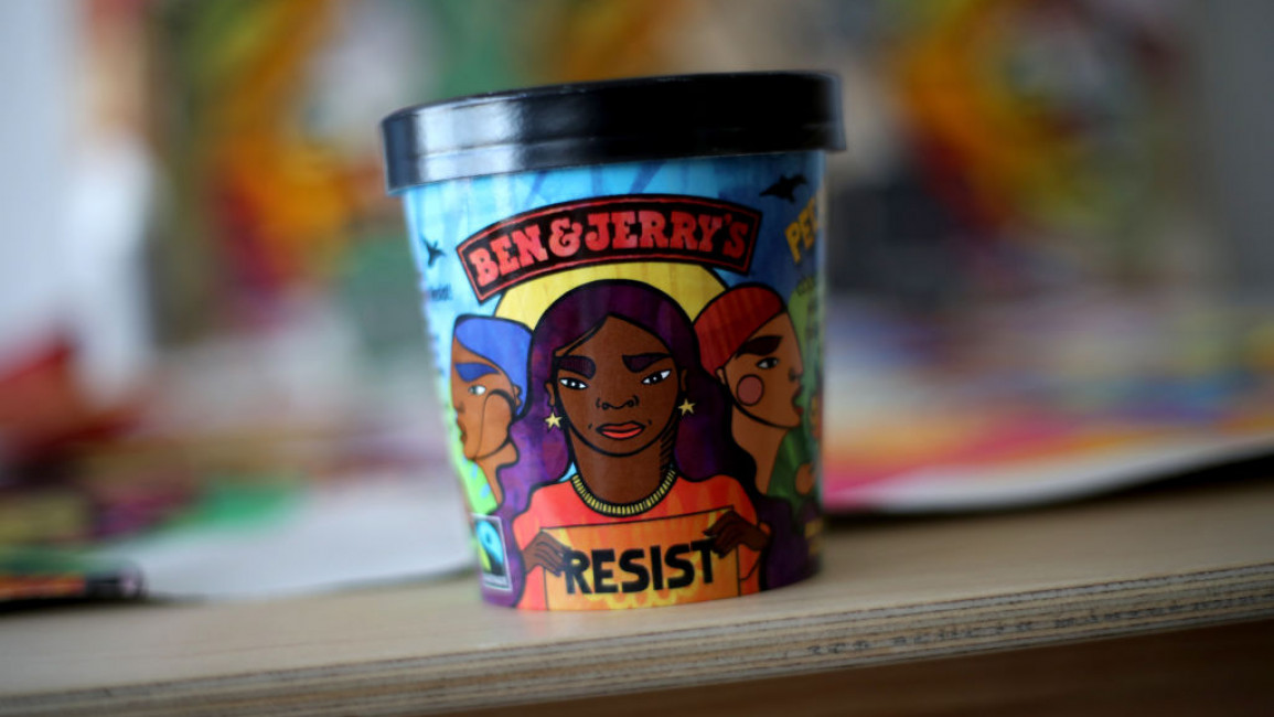 Ben & Jerry's ice cream is renowned for its solidarity with progressive causes but has been slow to support Palestine. [Getty]