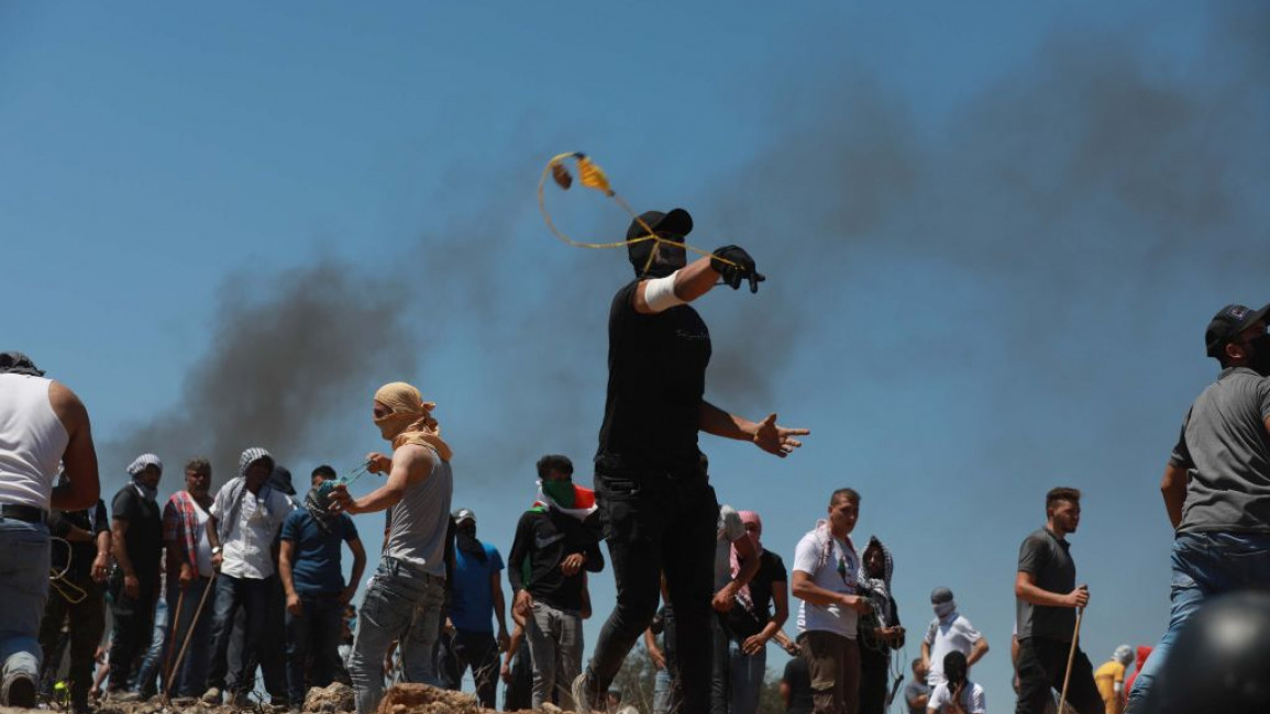 Palestinians continued protests against settlement activity near the town of Beita [Getty]