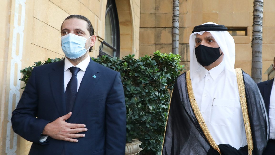 ormer Lebanese Prime Minister Saad Hariri meets Minister of Foreign Affairs of Qatar Sheikh Mohammed Bin Abdulrahman Al-Thani in Beirut, Lebanon [Getty]
