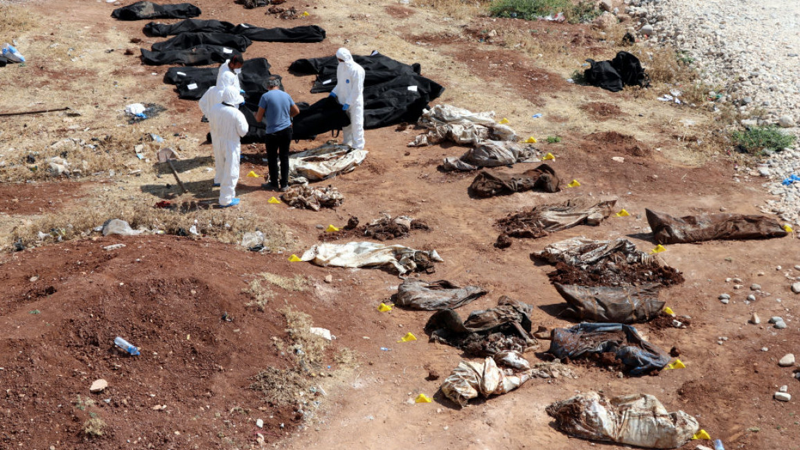 The number of bodies found in the mass grave rose to 68 on Friday [Getty]