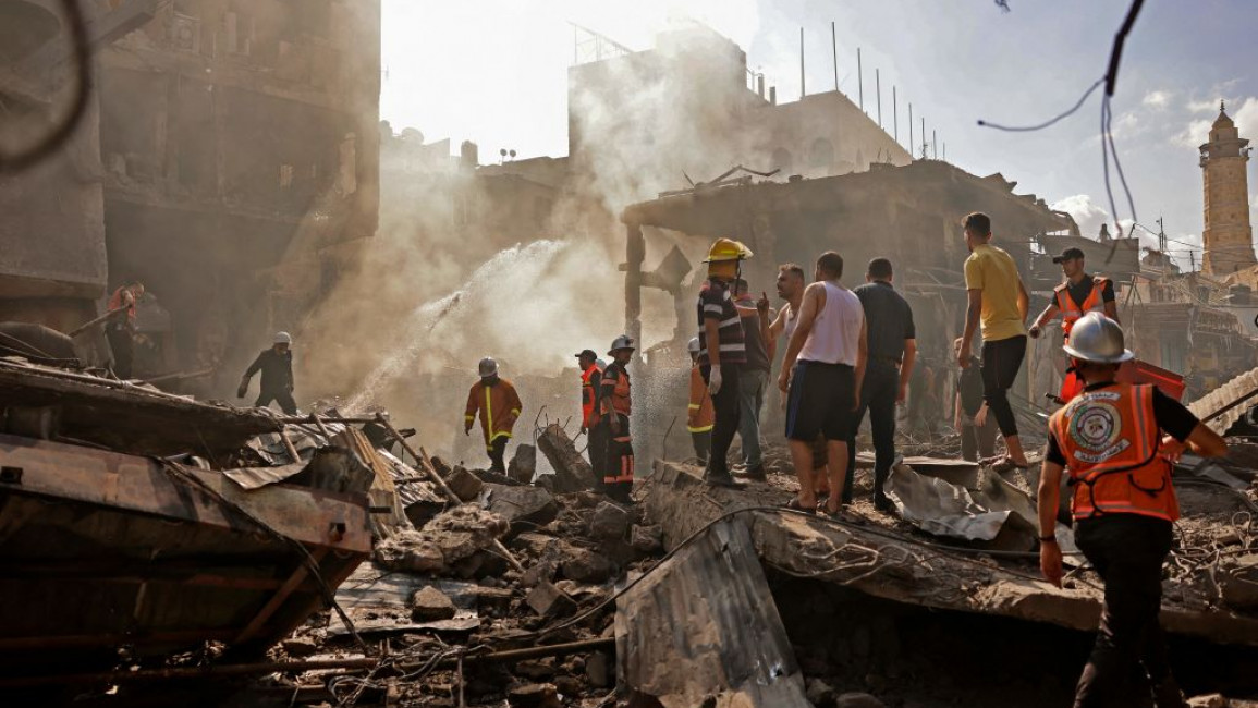 The explosion happened at the Al-Zawiya Market [AFP]