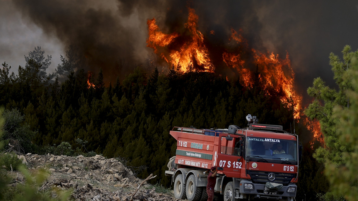 The deadly fires are sweeping across parts of Turkey [Getty]
