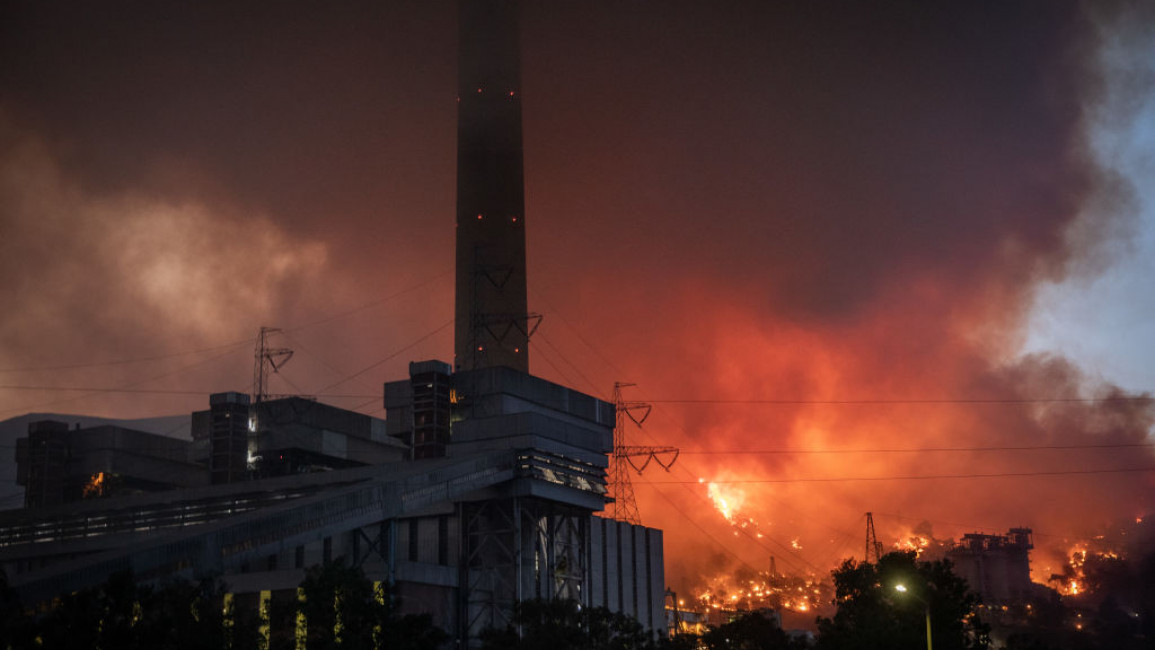 Wildfires have reached the Kemerkoy Power Plant [Getty]
