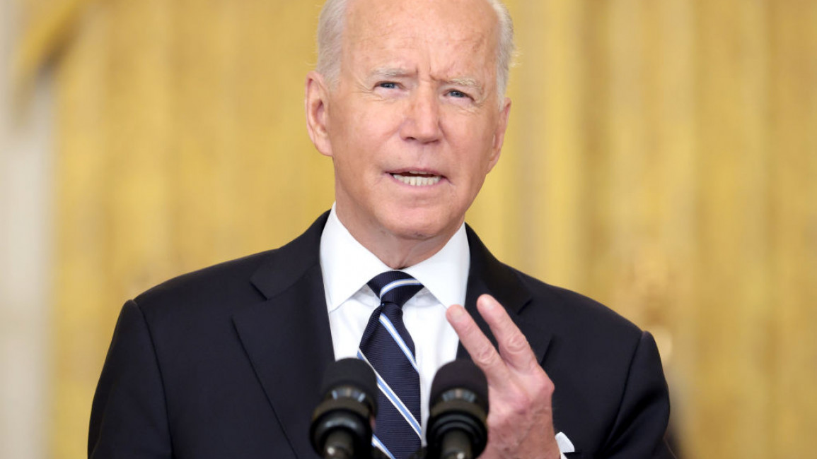 Biden said chaos was inevitable following any US pullout from Afghanistan [Getty]