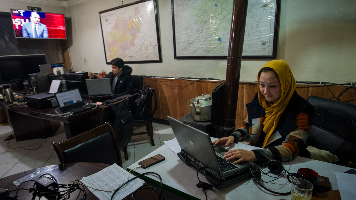 Afghan journalist Freshta Farhang, who writes profiles about women's issues for the on-line newspaper Khabarnama [Getty]