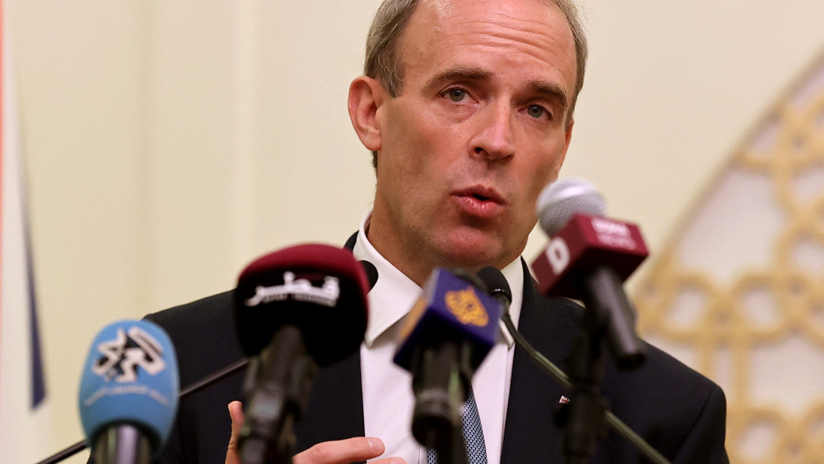 Dominic Raab faces calls to resign over his handling of the crisis in Afghanistan [Getty]