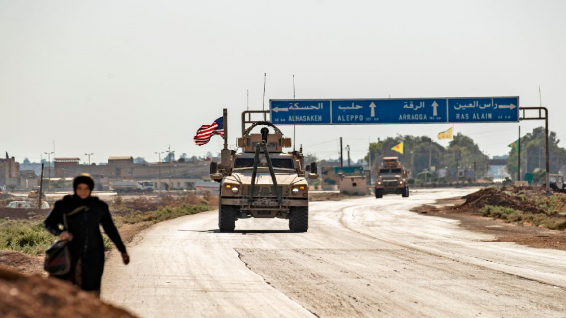 US forces patrol in Syria