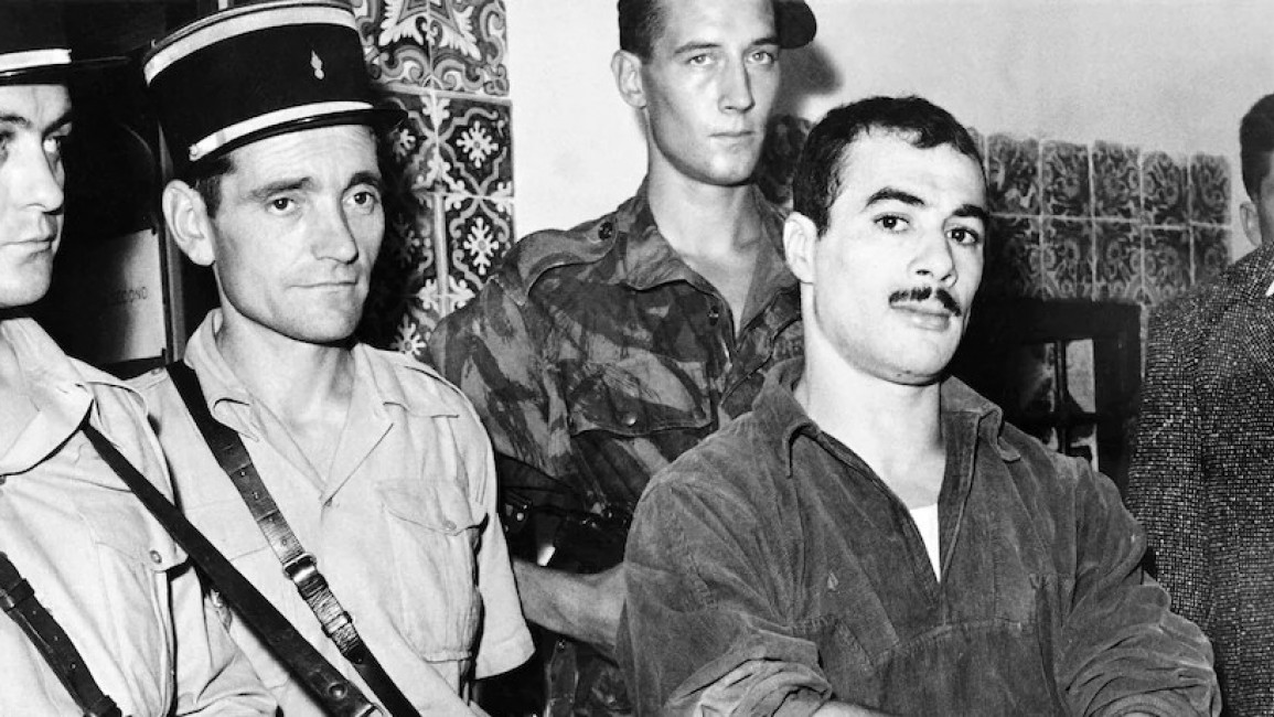 Saadi Yacef, right, military leader of the National Liberation Front (AFP/Getty Images)