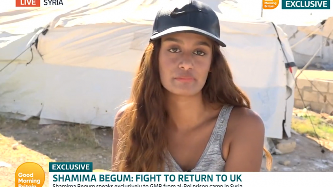Shamima Begum spoke to Good Morning Britain from a refugee camp in Syria [Getty]