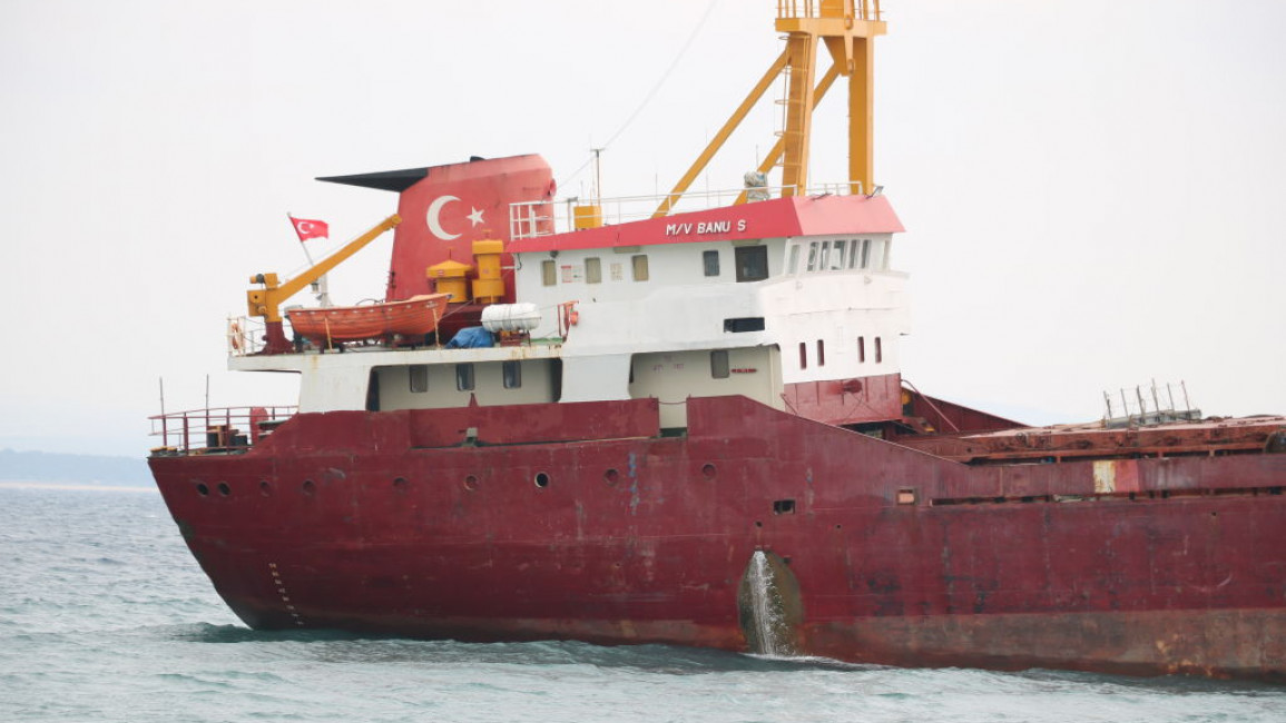 Turkish-flagged cargo ship 