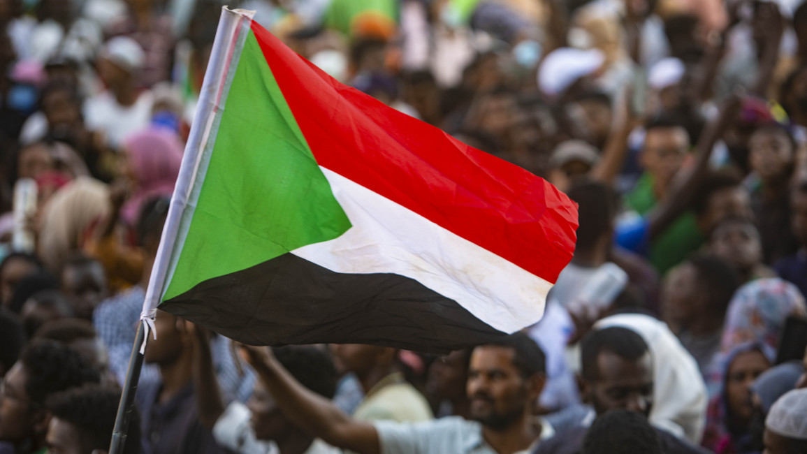 Sudan Flag Protest
