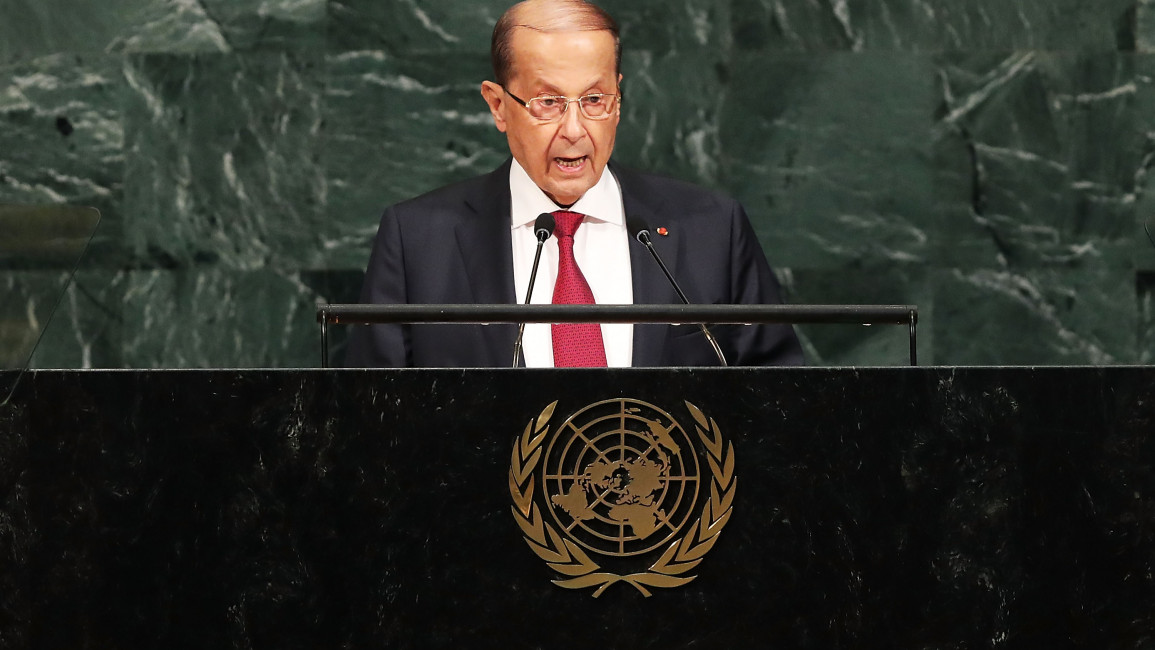 Lebanese President Michel Aoun [Getty]
