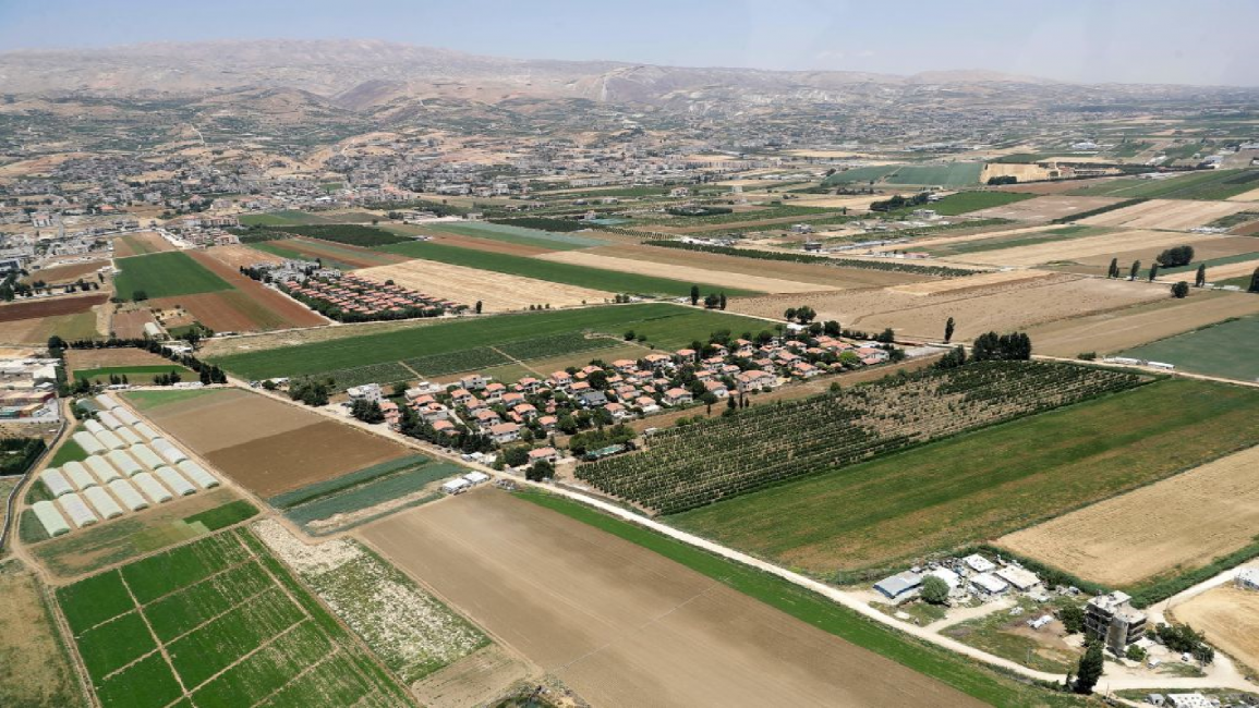 General view of Lebanon's Beqaa governorate