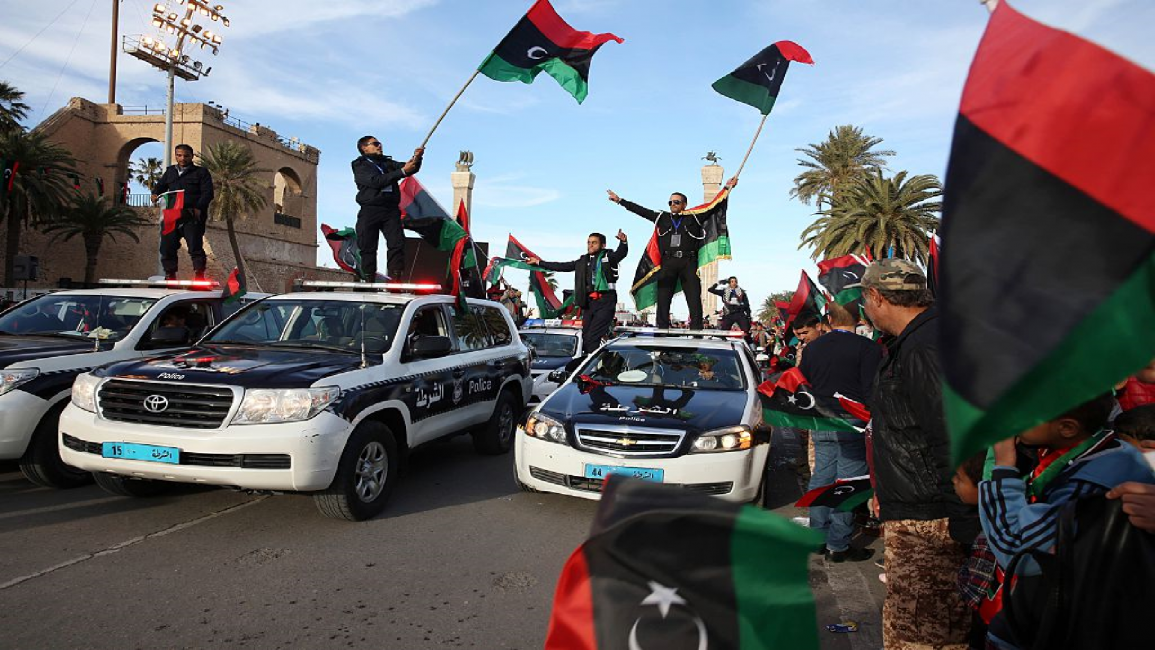 Libyans celebrate revolution anniversary in 2015