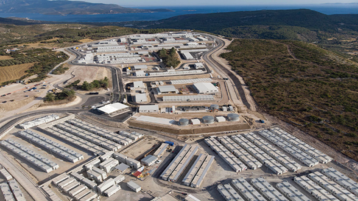New asylum seekers camp on Samos island, Greece