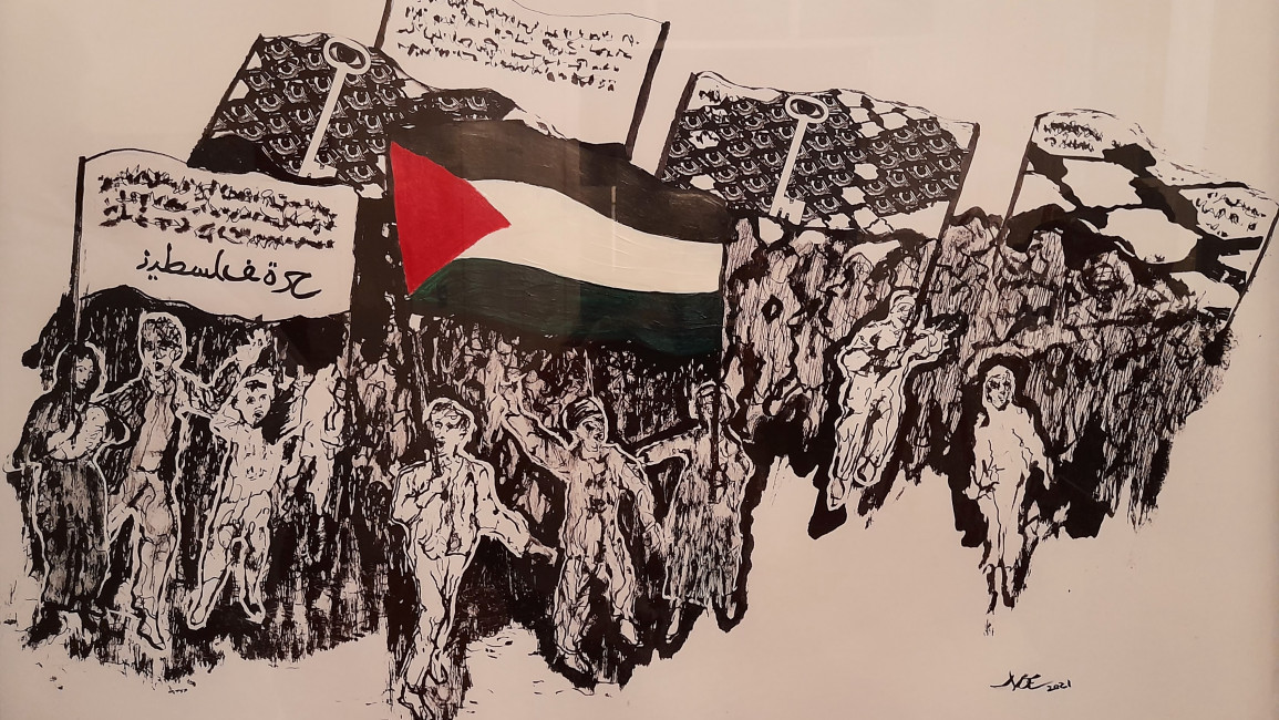 Free Palestine by Luis Filipe Noe 