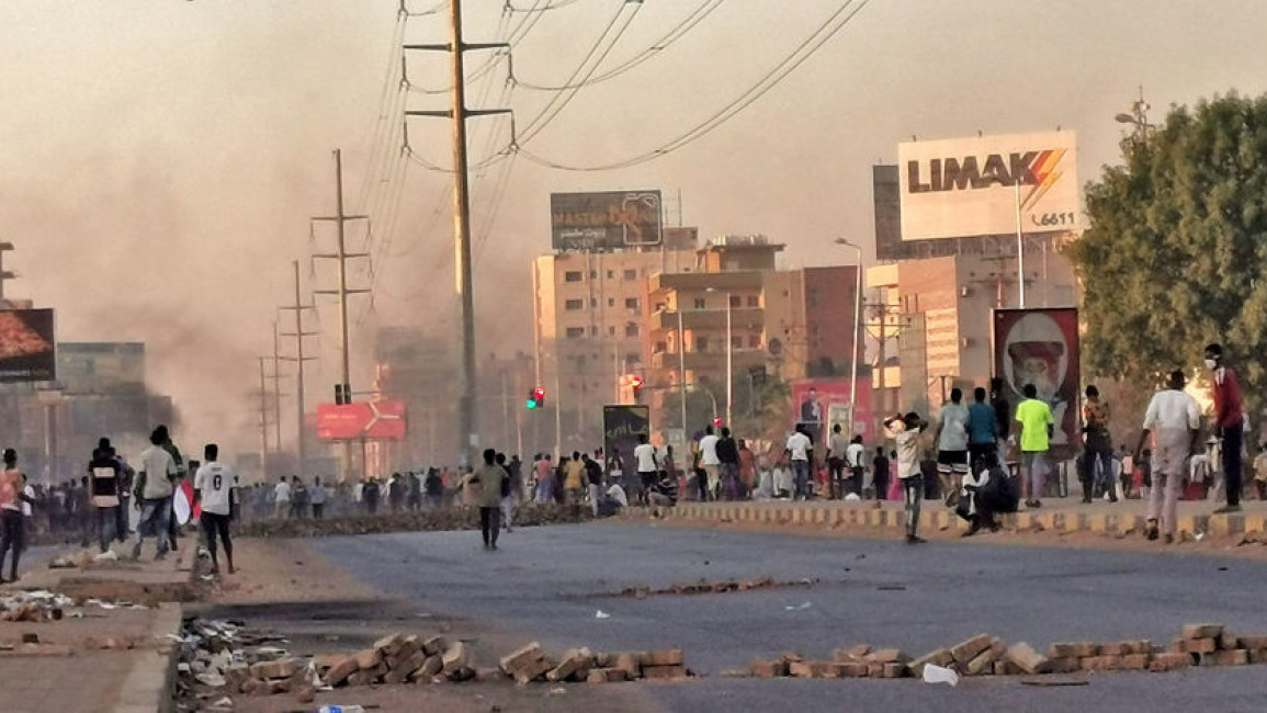 Protests continued in Khartoum after a brutal crackdown the previous day [Getty]
