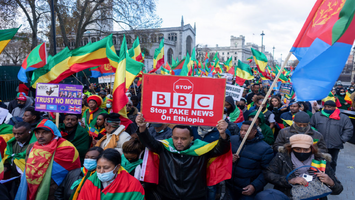 Ethiopian, Eritrean demo in London