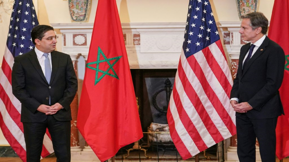 Morocco (L) and US foreign ministers