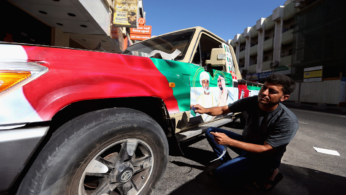 UAE decorated car