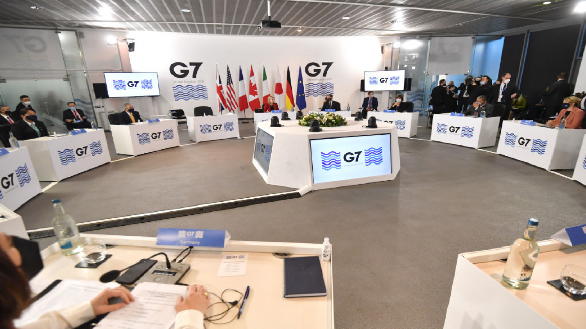 G7 talks in Liverpool, England