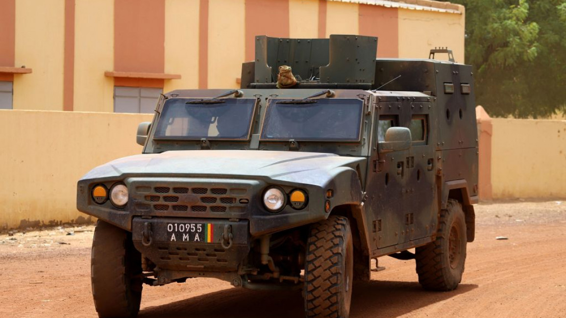 A Malian army truck