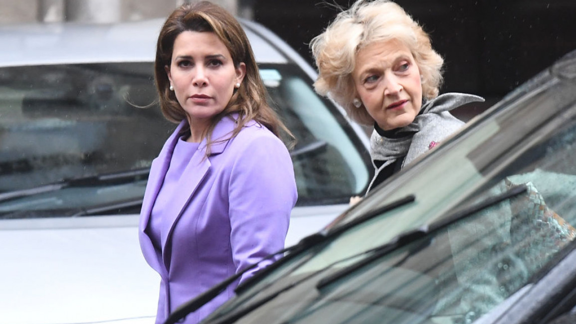 Princess Haya (left) will receive £554 million for the upkeep of her children following the English court ruling [Getty]