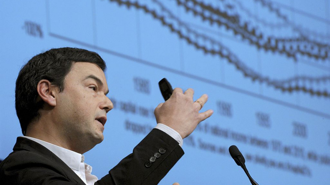 France's influential economist Thomas Piketty, author of the bestseller "Capital in the 21st Century" addresses a keynote speech during a symposium Les Entretiens du Tresor at the Economy Ministry in Paris on January 23, 2015