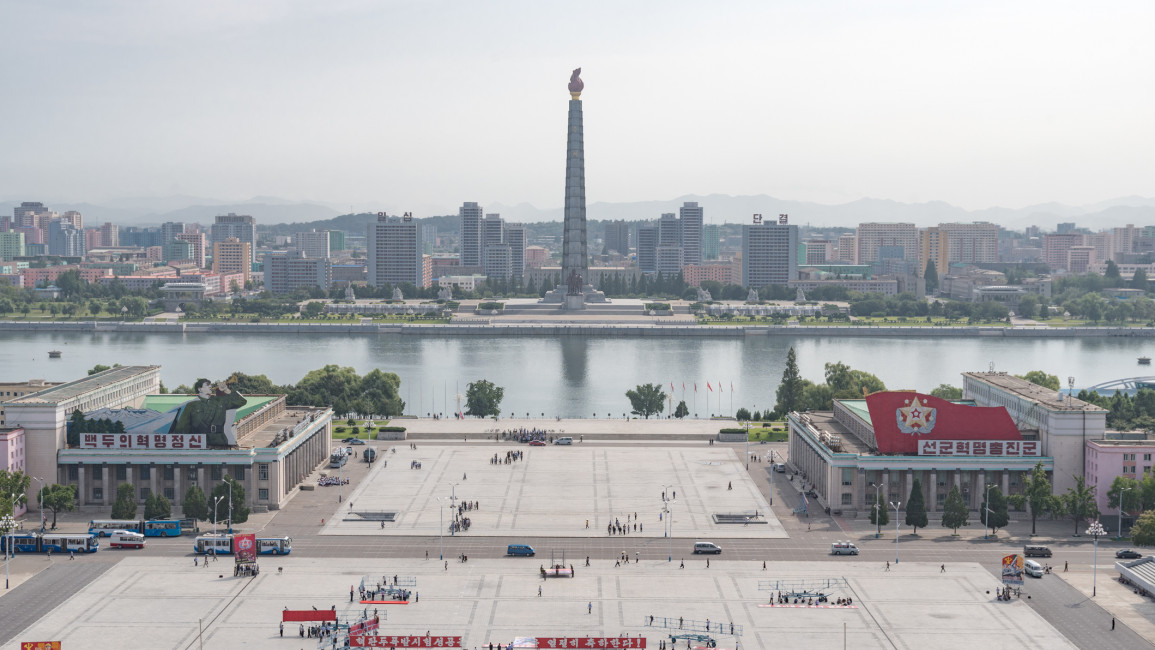 Kim Il-sung Square in the North Korean capital of Pyongyang