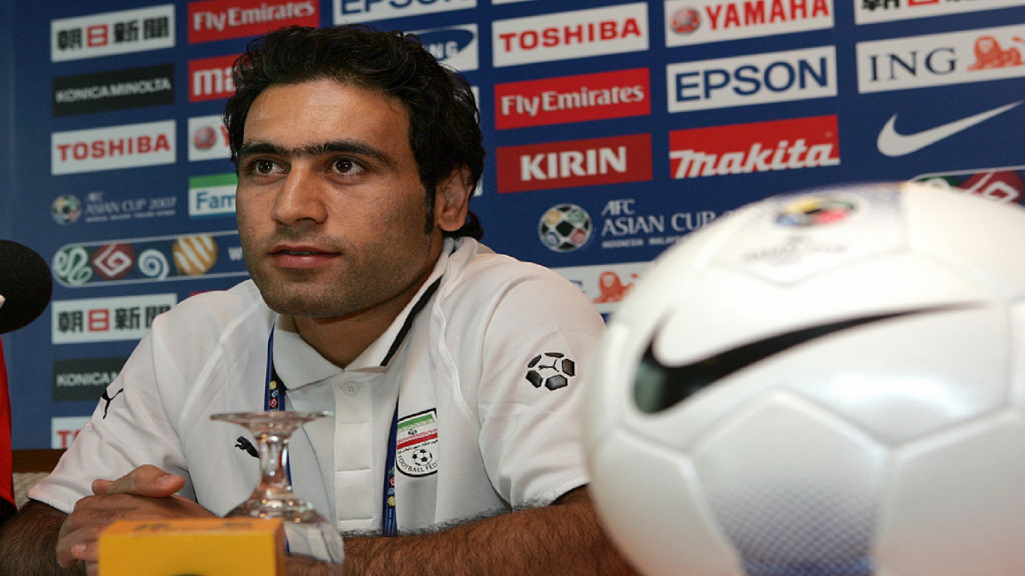 Former Iranian football team captain Mehdi Mahdavia