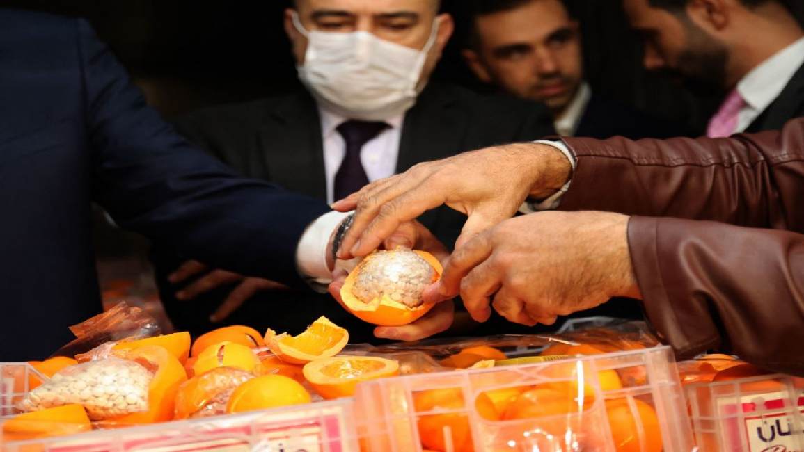 Fake oranges filled with Captagon pills