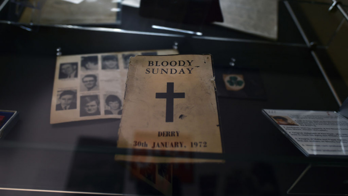 A Bloody Sunday museum display