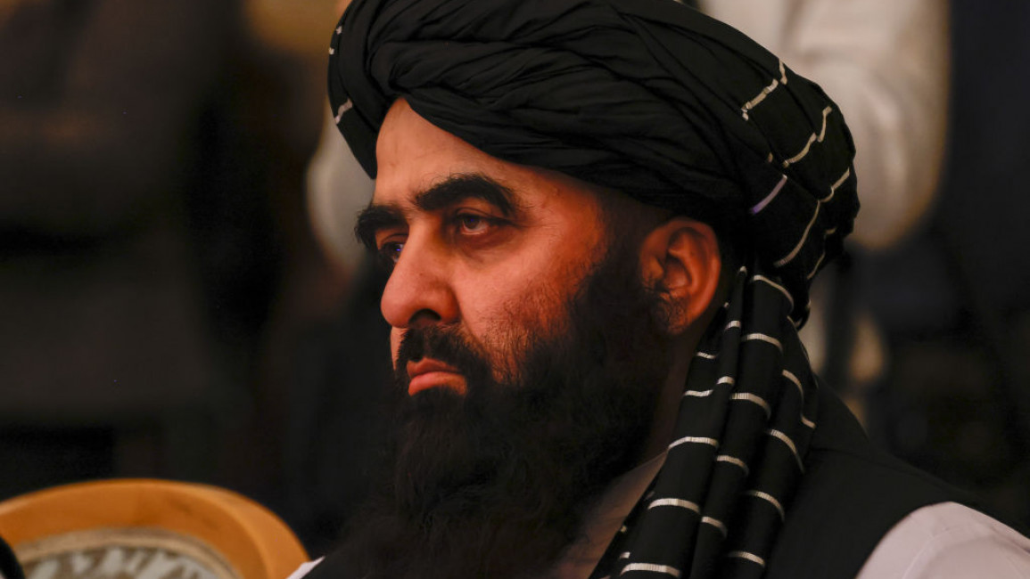 Amir Khan Muttaqi led a Taliban delegation to Tehran [Getty]