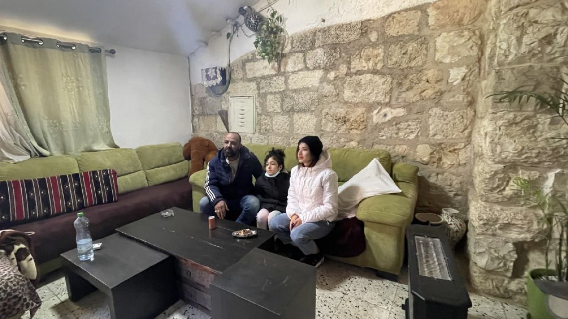 Members of the Al-Salahia family in their Sheikh Jarrah home
