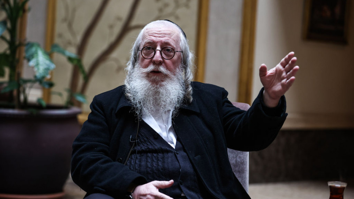 Rabbi Israel Elbaum said he was warmly welcomed at the Ali Kucsu mosque [Getty]