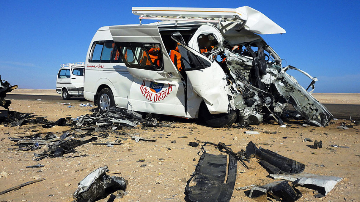 Deadly traffic accidents are common in Egypt, which has a poor road safety record [Getty]
