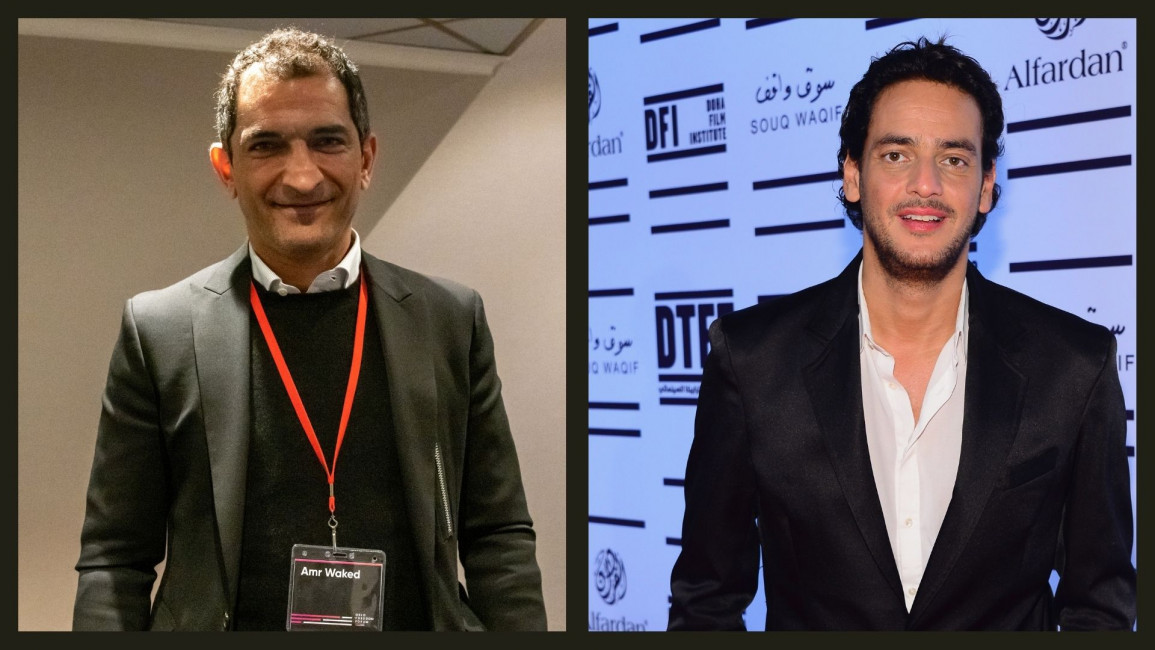 Both Khaled Abol-Naga (on the right) and Amr Waked (on the left) are outspoken critic of the Egyptian regime [Getty]