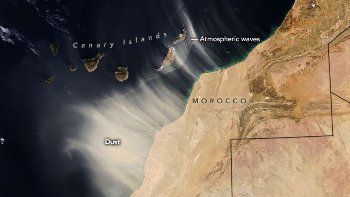 Nasa publishes a map of Morocco including W.S