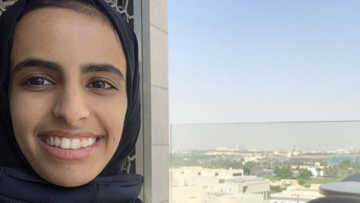 Noof Al-Maadeed reappeared on Twitter on Sunday declaring she is safe and well (Twitter)