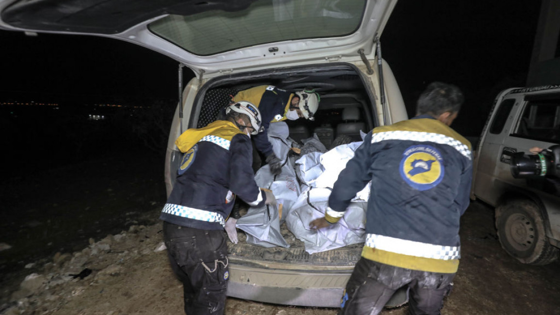 The Syrian Civil Defence said 13 people died in the raid [Getty]