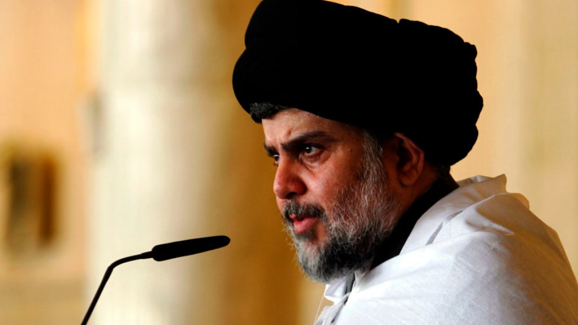 Moqtada Al-Sadr, an Iraqi Shia religious figure and leader